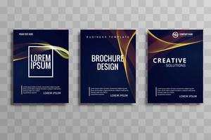 Den kreativa glänsande broschyren flyger designillustrationen vektor