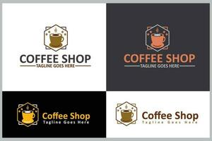 Kaffee Geschäft Geschäft Logo Design Vorlage vektor