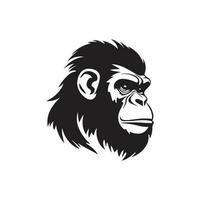 Gorilla glücklich Logo Vektor