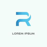 r logotyp design vektor