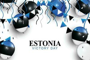 Estland Sieg Tag Hintergrund. vektor