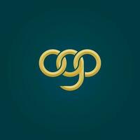 Briefe ogo Monogramm Logo Design vektor