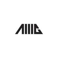 Initiale Brief amc Logo Design vektor