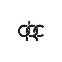 brev drc monogram logotyp design vektor