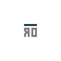 Briefe Tro verrotten Platz Logo minimal einfach vektor