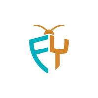 Briefe fy Pest Steuerung Logo vektor