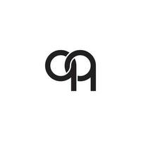 brev qq monogram logotyp design vektor