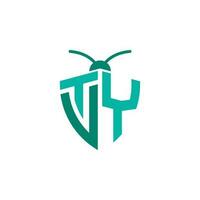 Briefe tvy vty Pest Steuerung Logo vektor