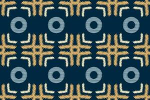 ethnisch Ikat Stoff Muster geometrisch Stil.afrikanisch Ikat Stickerei ethnisch orientalisch Muster Marine Blau Hintergrund. abstrakt,vektor,illustration.für Textur, Kleidung, Schal, Dekoration, Teppich, Seide. vektor