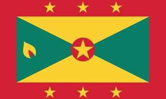 Vektorillustration der Grenada-Flagge vektor