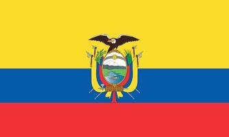 Vektorillustration der Ecuador-Flagge vektor