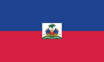 Vektorillustration der Haiti-Flagge vektor