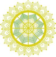 elegant Blumen- Mandala Design. vektor