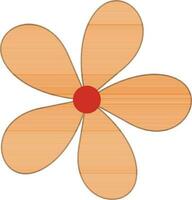 skön orange blomma design. vektor