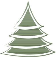 jul träd tillverkad förbi grön Färg. vektor