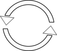 refresh eller ladda om webb symbol. vektor