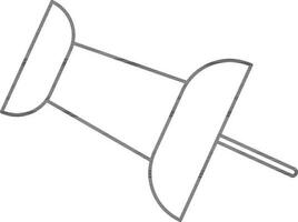 Illustration von Papier Stift Symbol auf im Schlaganfall Stil. vektor