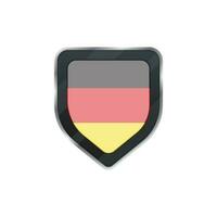 Deutschland Flagge dekoriert Schild. vektor