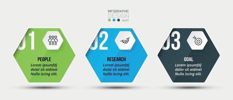 Infografik Geschäftsvorlage mit Schritt oder Option Design vektor