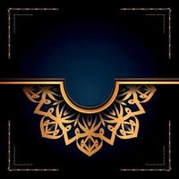 lyx dekorativ mandala logo bakgrund arabesk stil vektor