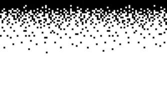 geometrisk rektangel former bakgrund. svart halvton pixel isolerat på vit bakgrund vektor