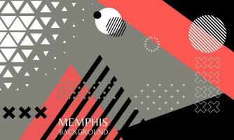 Memphis abstrakt Hintergrund Vektor Illustration