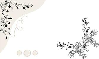 Blumen- Hintergrund minimalistisch Konzept, abstrakt Hintergrund Vektor Illustration