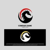 drake logotyp vektor design illustration, djur- logotyper begrepp