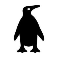 pingvin glyf ikon design vektor