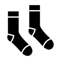 Socken Glyphe Symbol Design vektor