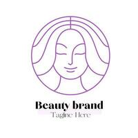 Schönheit Logo minimalistisch Design Illustration, Marke Identität Emblem vektor