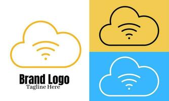 Internet Logo Vektor Design Illustration, Marke Identität Emblem