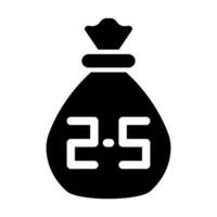 zakat Glyphe Symbol Design vektor