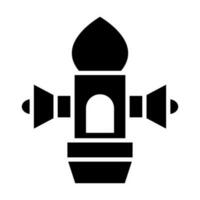 Moschee Lautsprecher Glyphe Symbol Design vektor