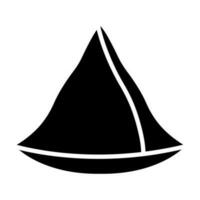 Samosa Glyphe Symbol Design vektor