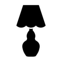 Lampe Glyphe Symbol Design vektor