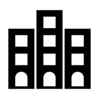 Gebäude Glyphe Symbol Design vektor
