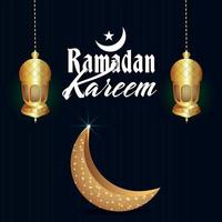 islamisk festival ramadan kareem bakgrund vektor