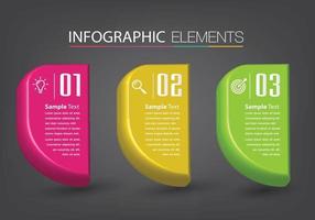 moderne Textfeldvorlage Banner Infografiken vektor