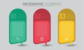 moderne Textfeldvorlage Banner Infografiken vektor