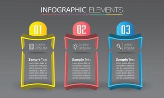 moderne Textfeldvorlage Banner Infografiken vektor