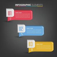 moderne Textfeldvorlage Banner Infografiken vektor