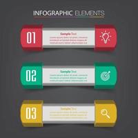 moderne Textfeldvorlage Banner Infografiken vektor