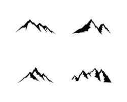 berg natur landskap logotyp och symboler ikoner mall vektor
