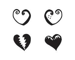 Liebe Logo und Valentinstag Symbole Vektor Vorlage Icons App