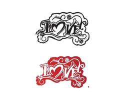 Liebe Logo und Valentinstag Symbole Vektor Vorlage Icons App