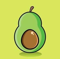 Avocado-Vektor-Icon-Design vektor