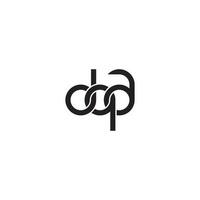 Briefe dqa Monogramm Logo Design vektor