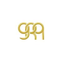 brev grq monogram logotyp design vektor