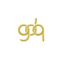 Briefe gdq Monogramm Logo Design vektor